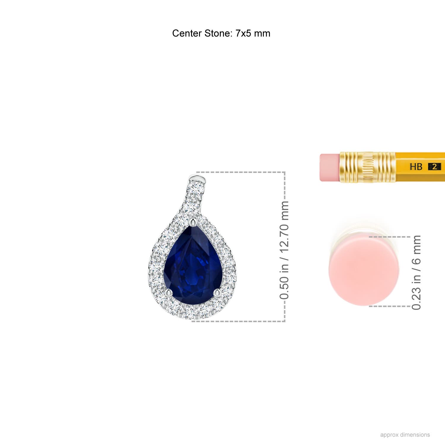 AA - Blue Sapphire / 1.76 CT / 14 KT White Gold