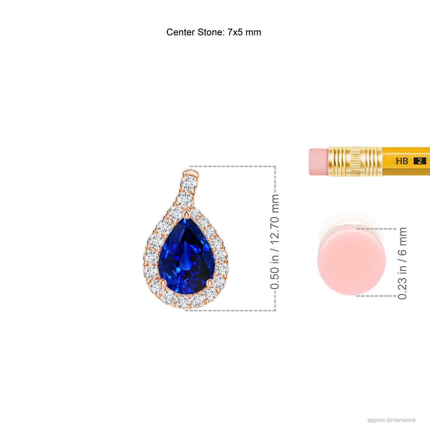 AAAA - Blue Sapphire / 1.76 CT / 14 KT Rose Gold