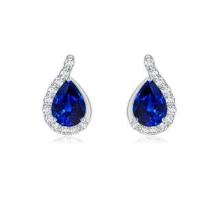 Pear AAAA Blue Sapphire
