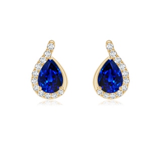 Pear AAAA Blue Sapphire