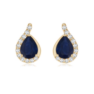 Pear A Blue Sapphire