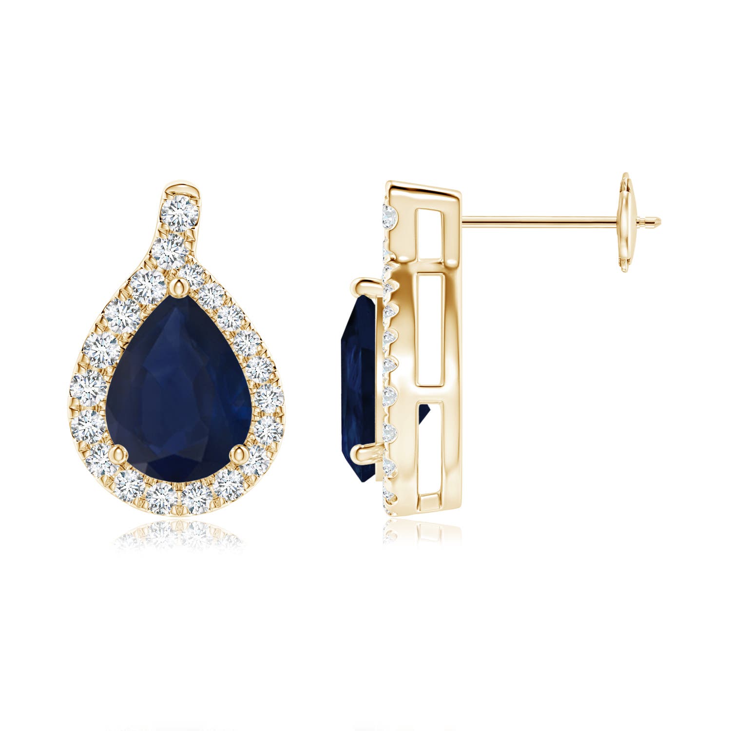 A - Blue Sapphire / 2.68 CT / 14 KT Yellow Gold