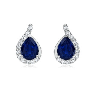 Pear AA Blue Sapphire