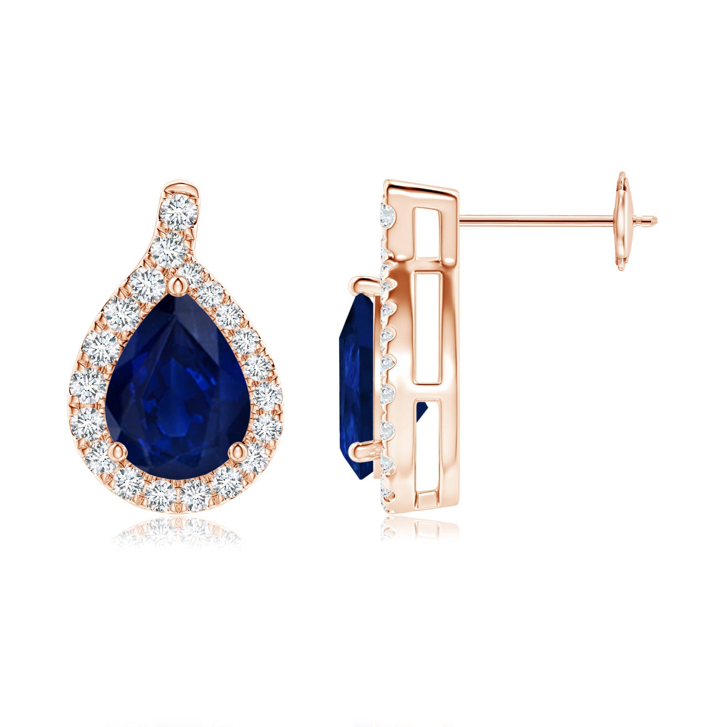 AA - Blue Sapphire / 2.68 CT / 14 KT Rose Gold