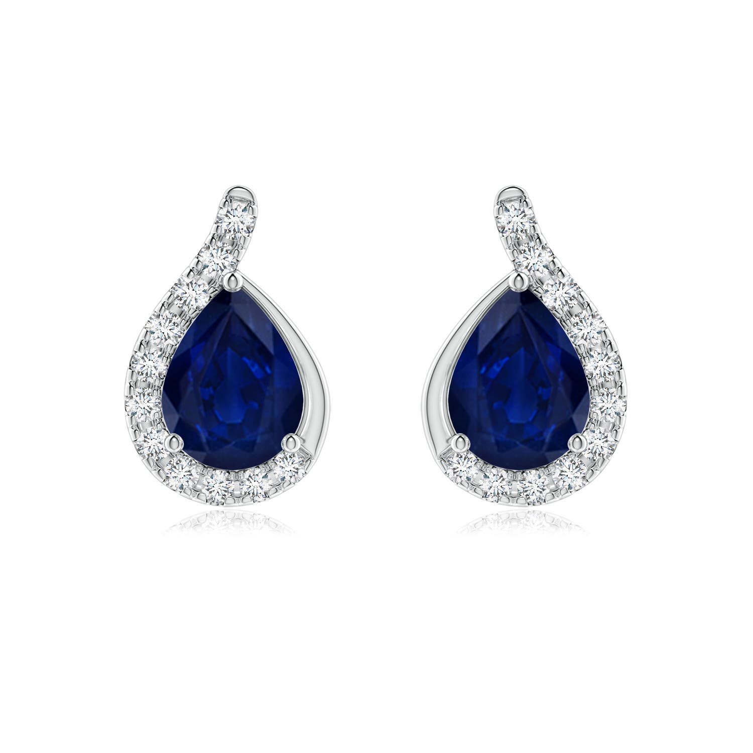 AA - Blue Sapphire / 2.68 CT / 14 KT White Gold