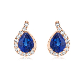 Pear AAA Blue Sapphire
