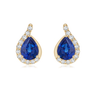 Pear AAA Blue Sapphire