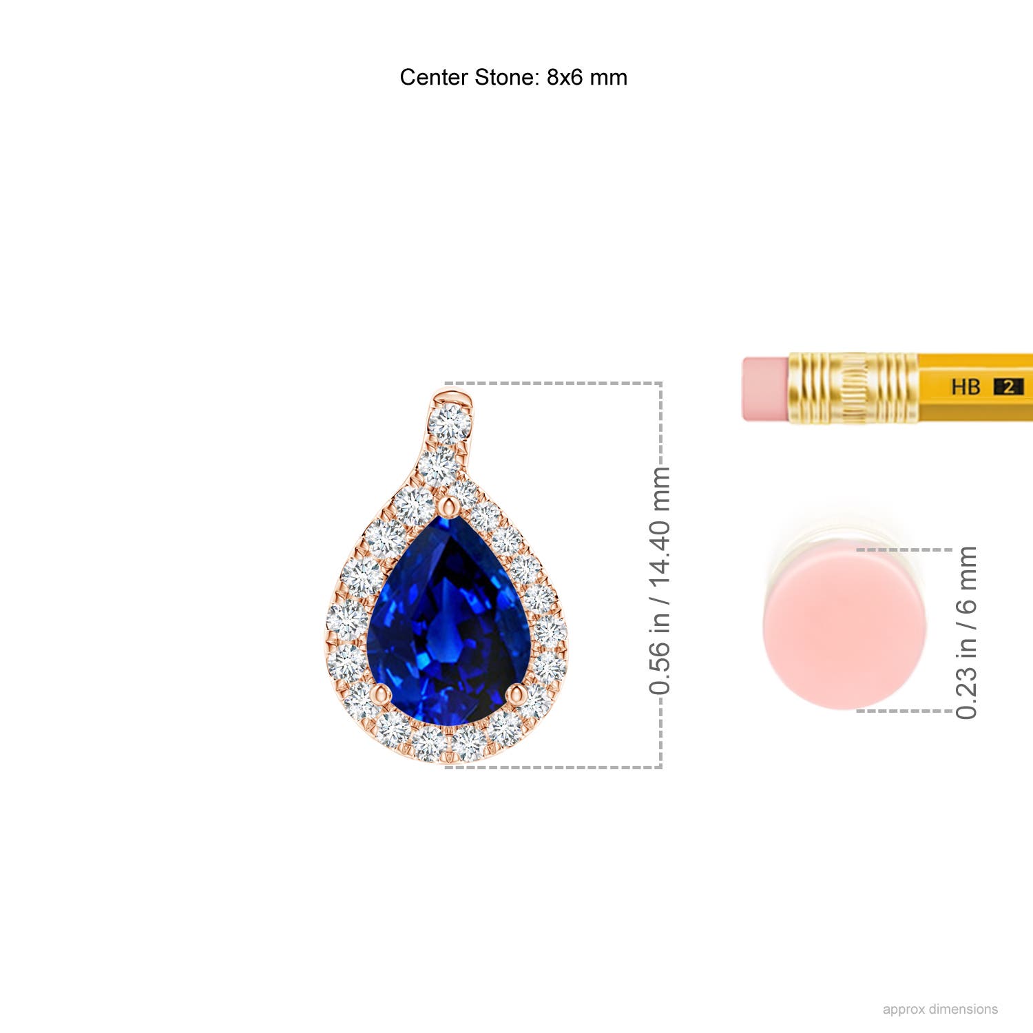 AAAA - Blue Sapphire / 2.68 CT / 14 KT Rose Gold