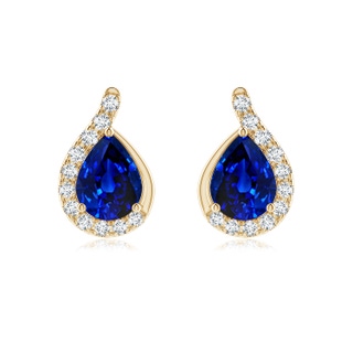 Pear AAAA Blue Sapphire