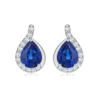 Pear AAA Blue Sapphire