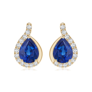 Pear AAA Blue Sapphire