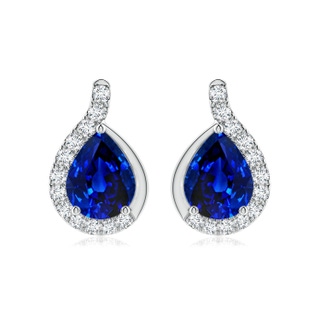 Pear AAAA Blue Sapphire