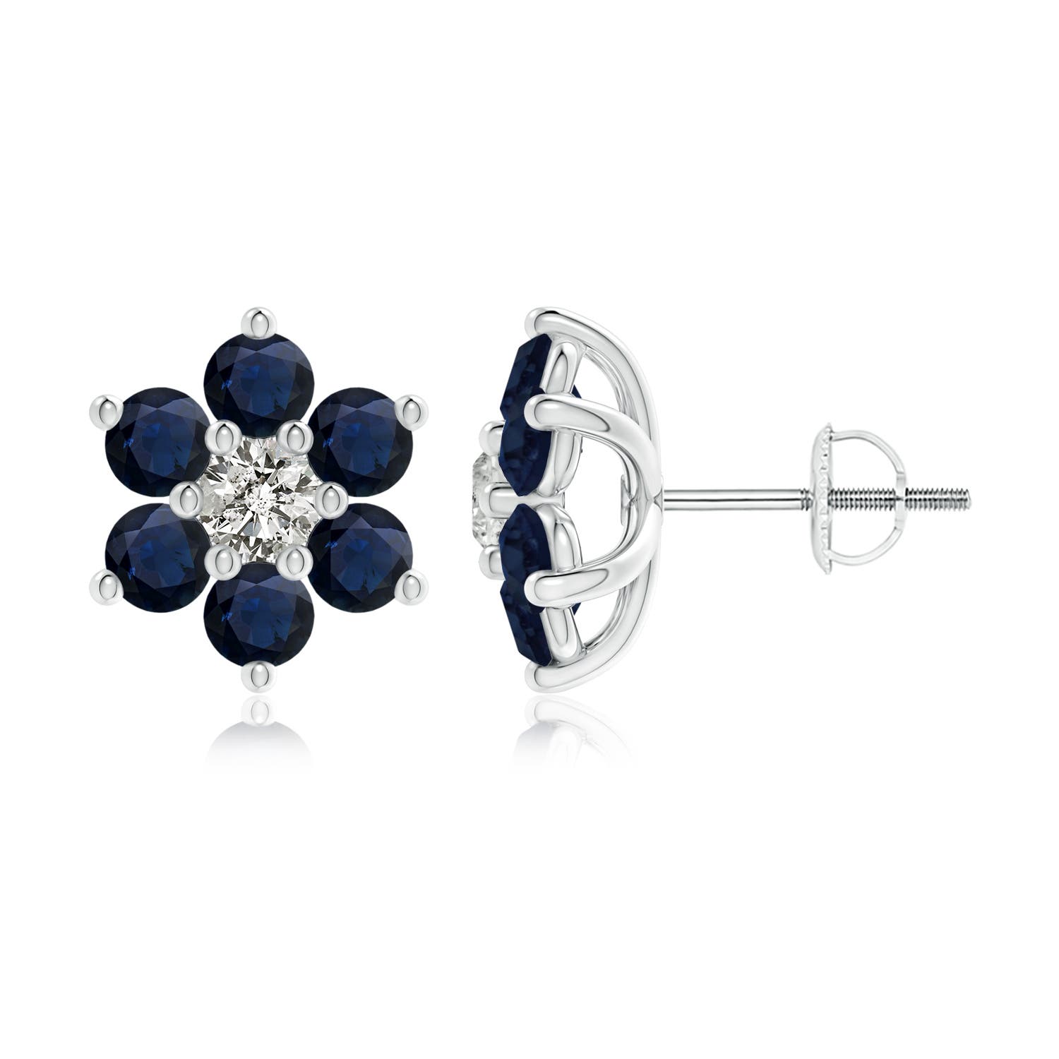 A - Blue Sapphire / 2.24 CT / 14 KT White Gold