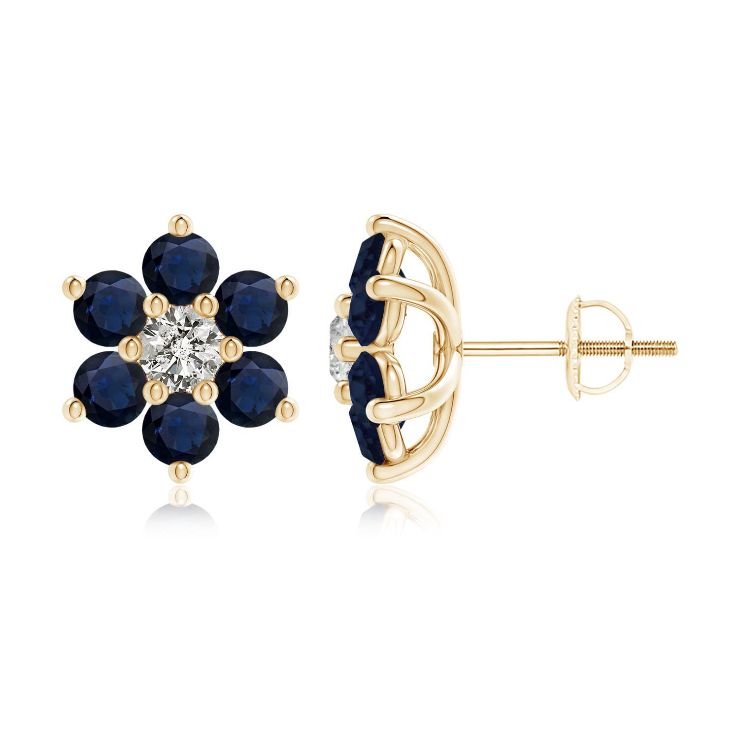 A - Blue Sapphire / 2.24 CT / 14 KT Yellow Gold