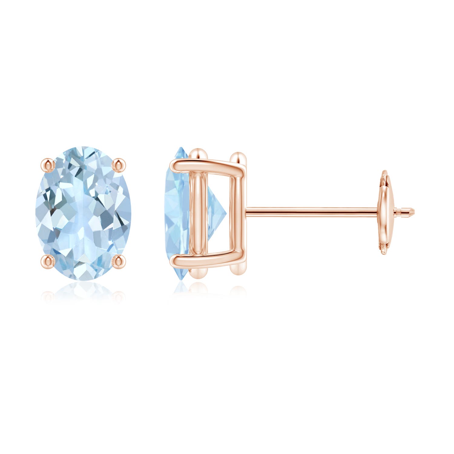 AA - Aquamarine / 1.2 CT / 14 KT Rose Gold