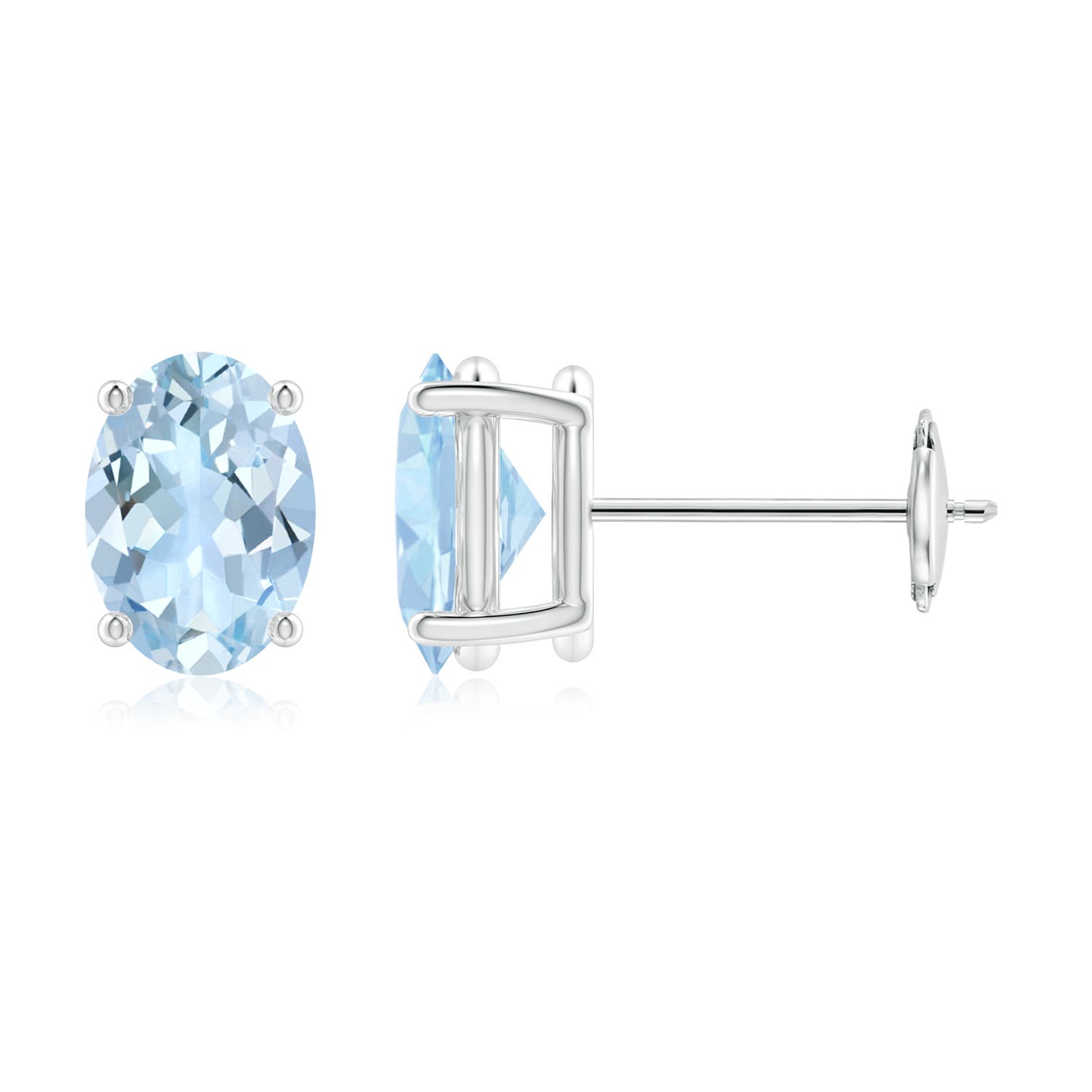 AA - Aquamarine / 1.2 CT / 14 KT White Gold