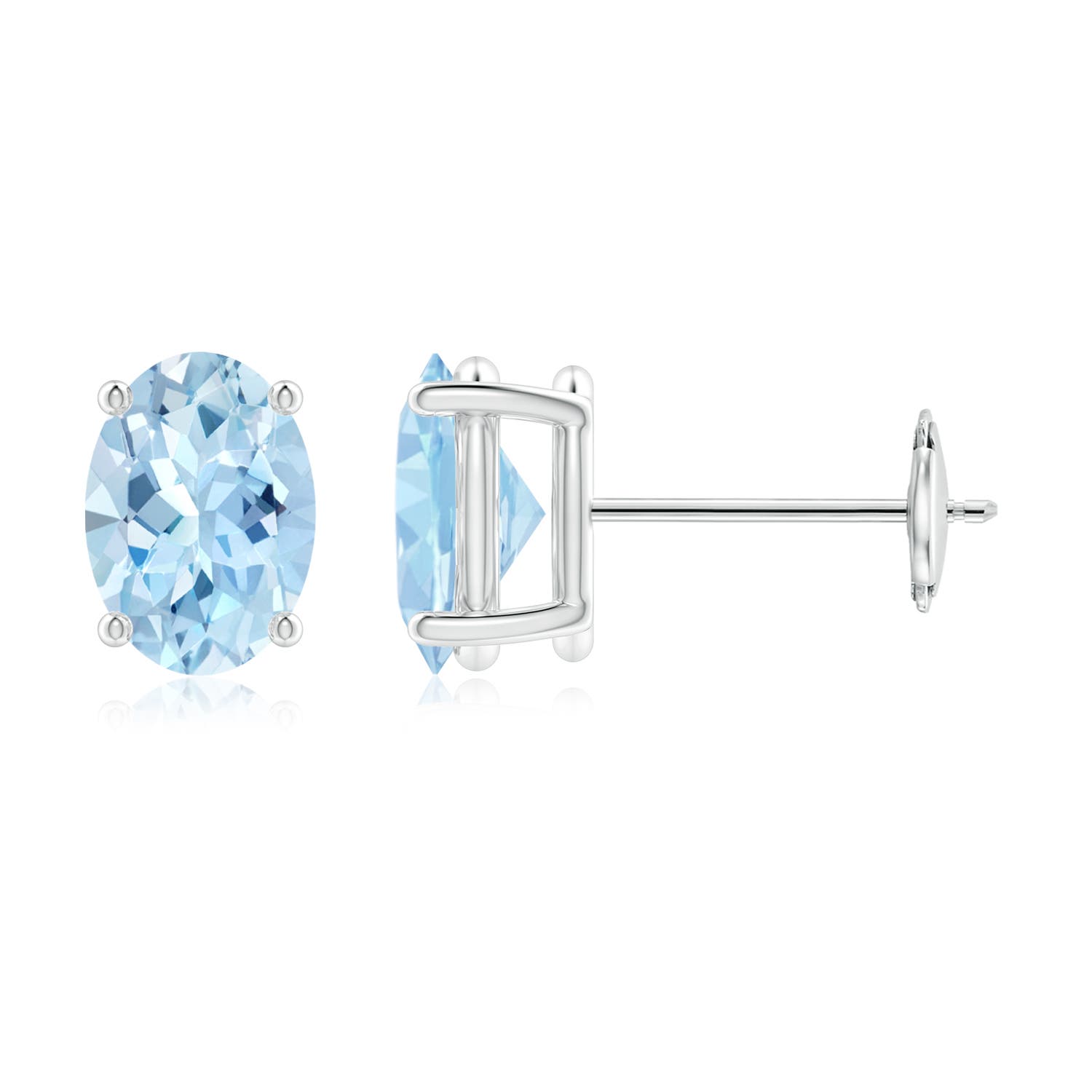 AAA - Aquamarine / 1.2 CT / 14 KT White Gold