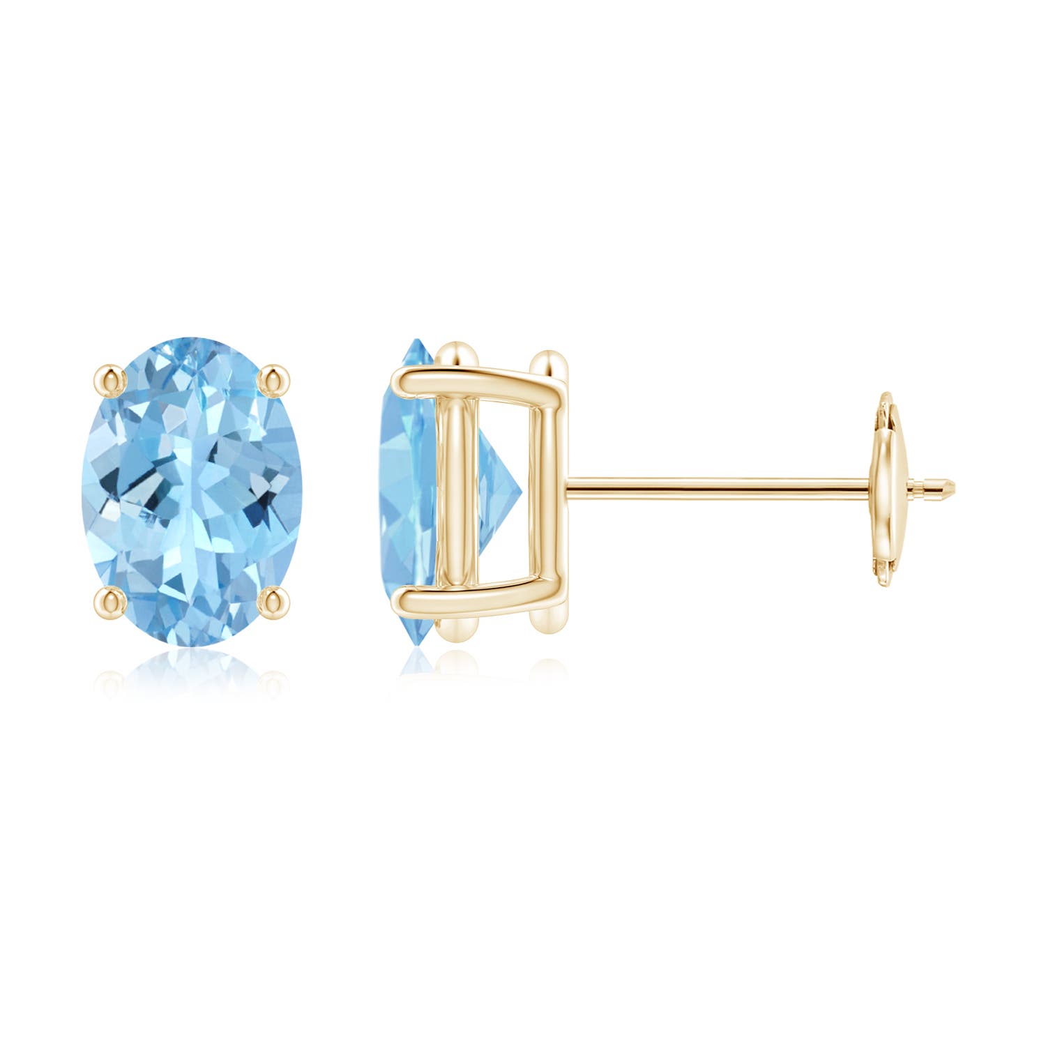 AAAA - Aquamarine / 1.2 CT / 14 KT Yellow Gold