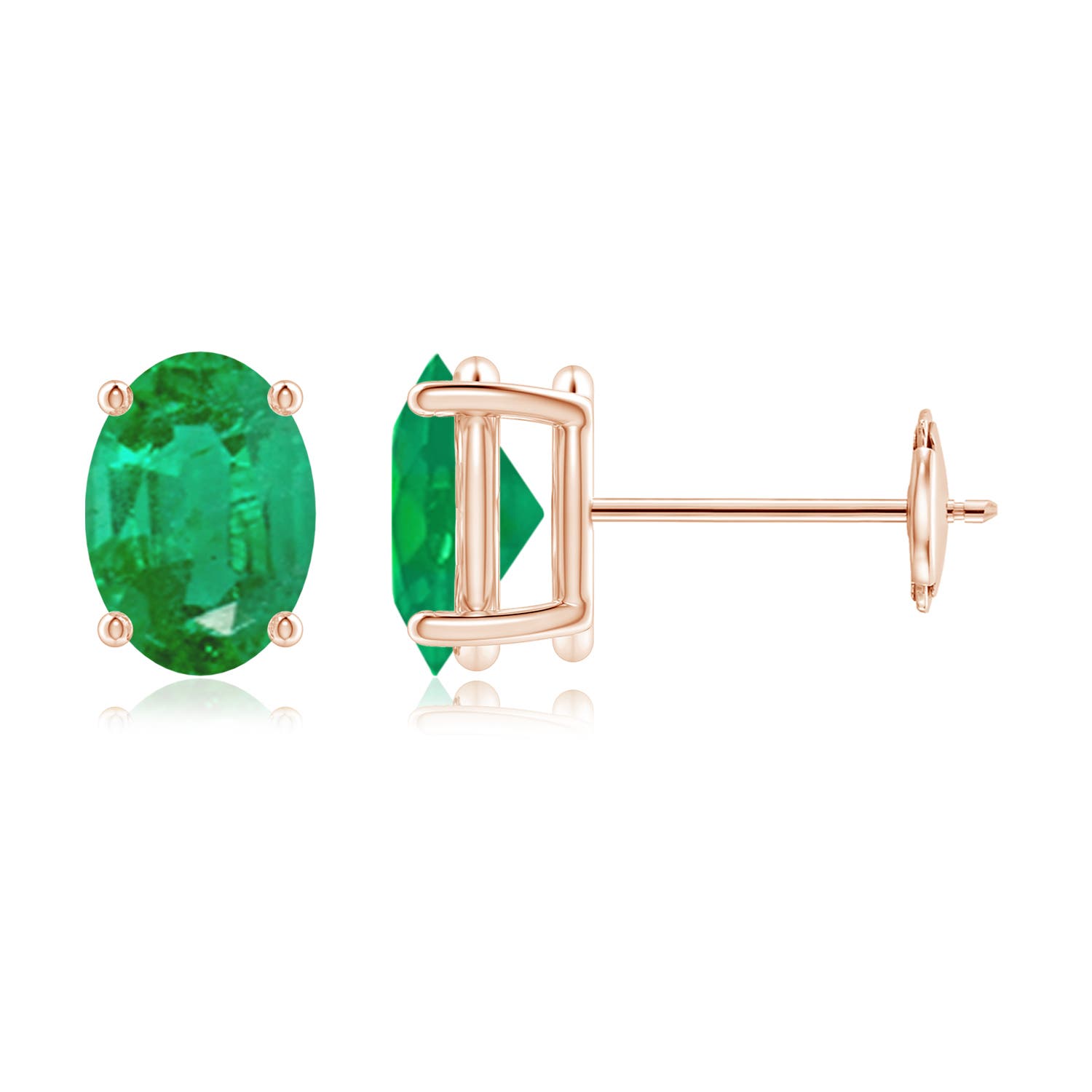 AA - Emerald / 1.32 CT / 14 KT Rose Gold