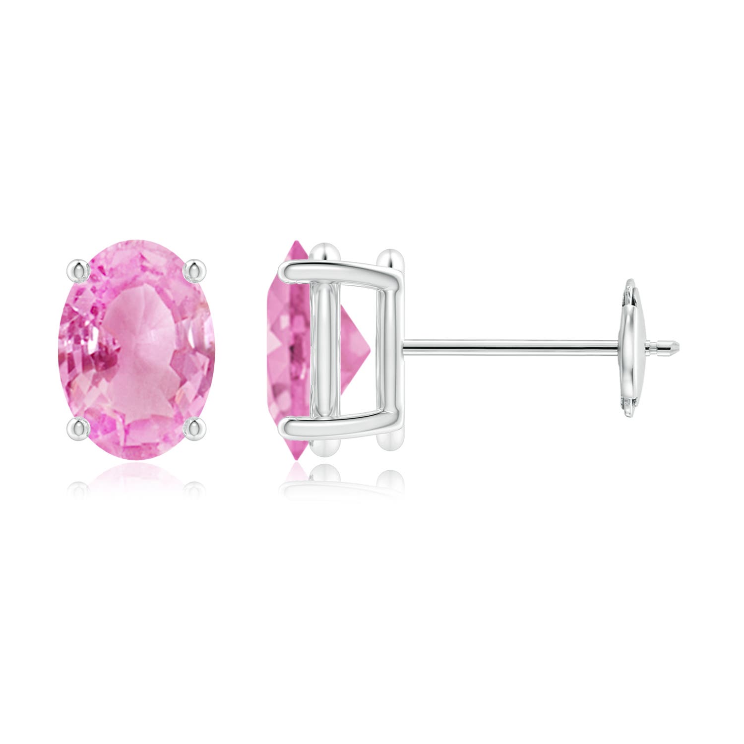 A - Pink Sapphire / 1.7 CT / 14 KT White Gold