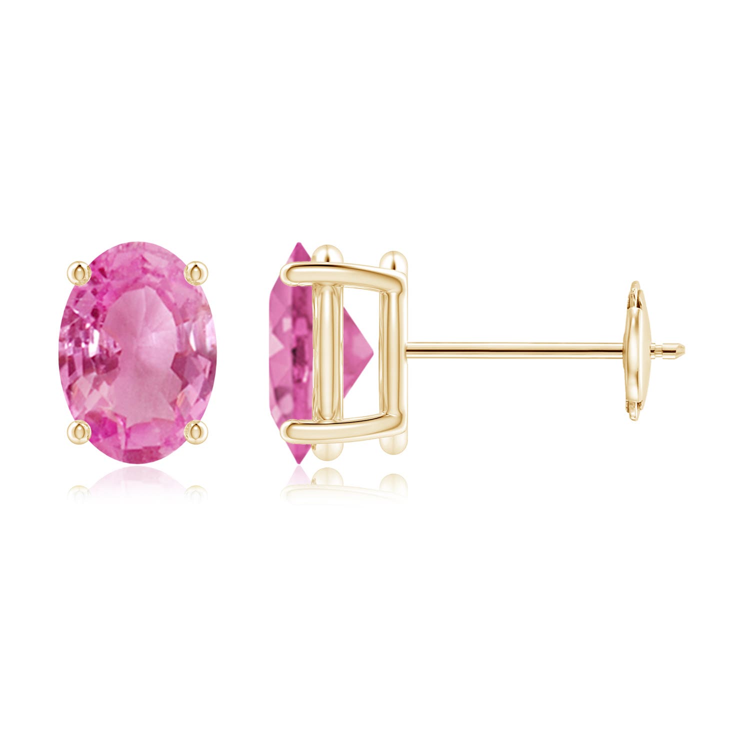 AA - Pink Sapphire / 1.7 CT / 14 KT Yellow Gold