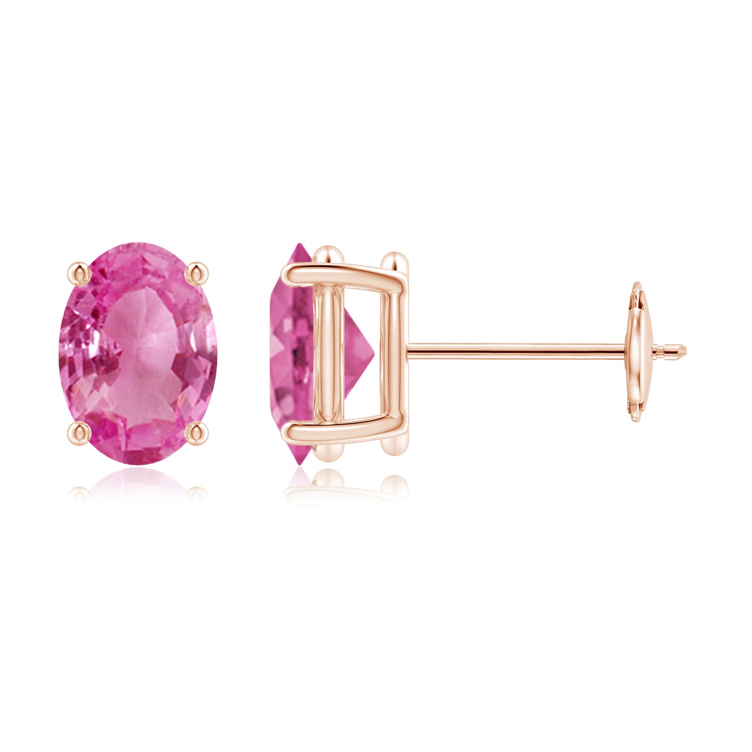 AAA - Pink Sapphire / 1.7 CT / 14 KT Rose Gold