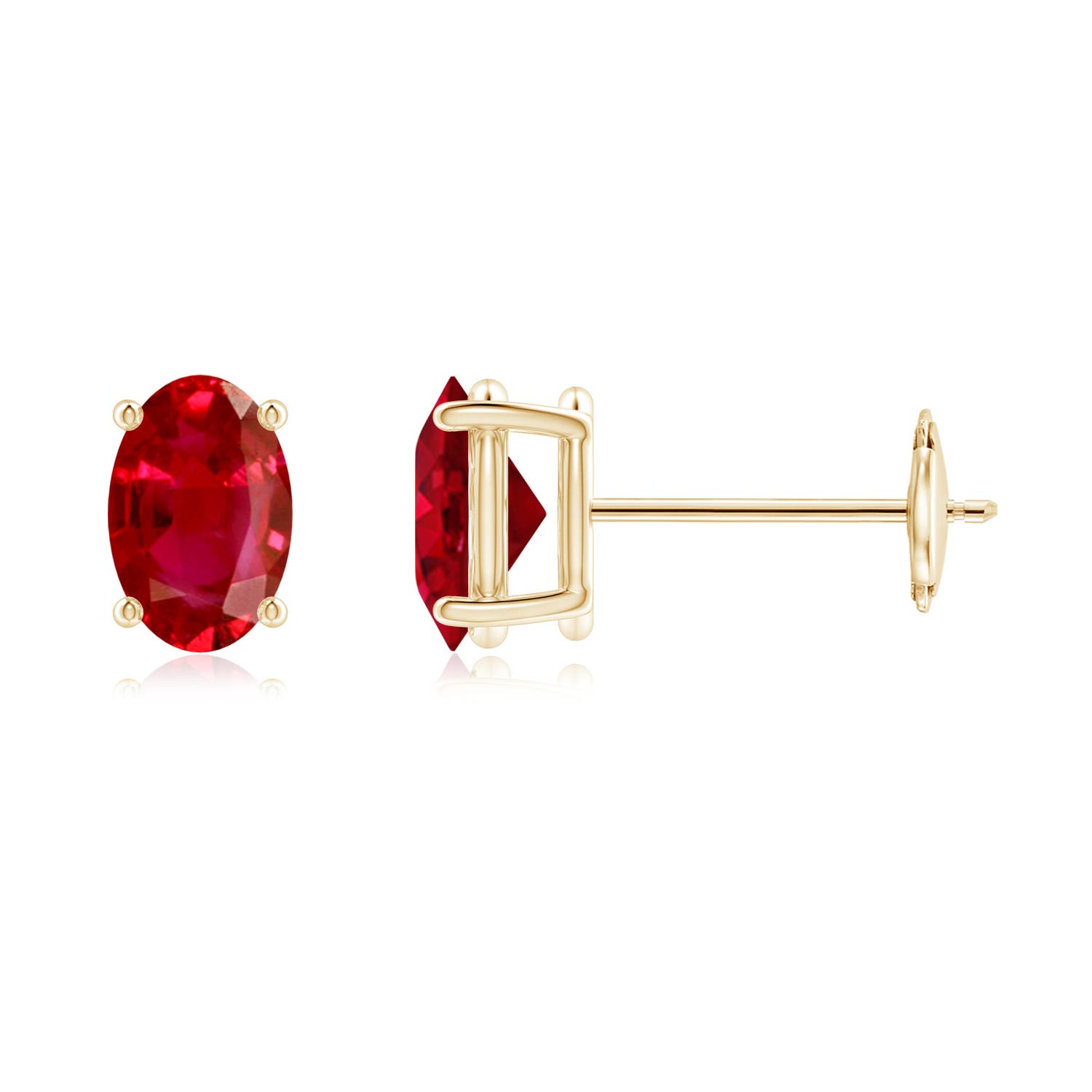 AAA - Ruby / 1.2 CT / 14 KT Yellow Gold