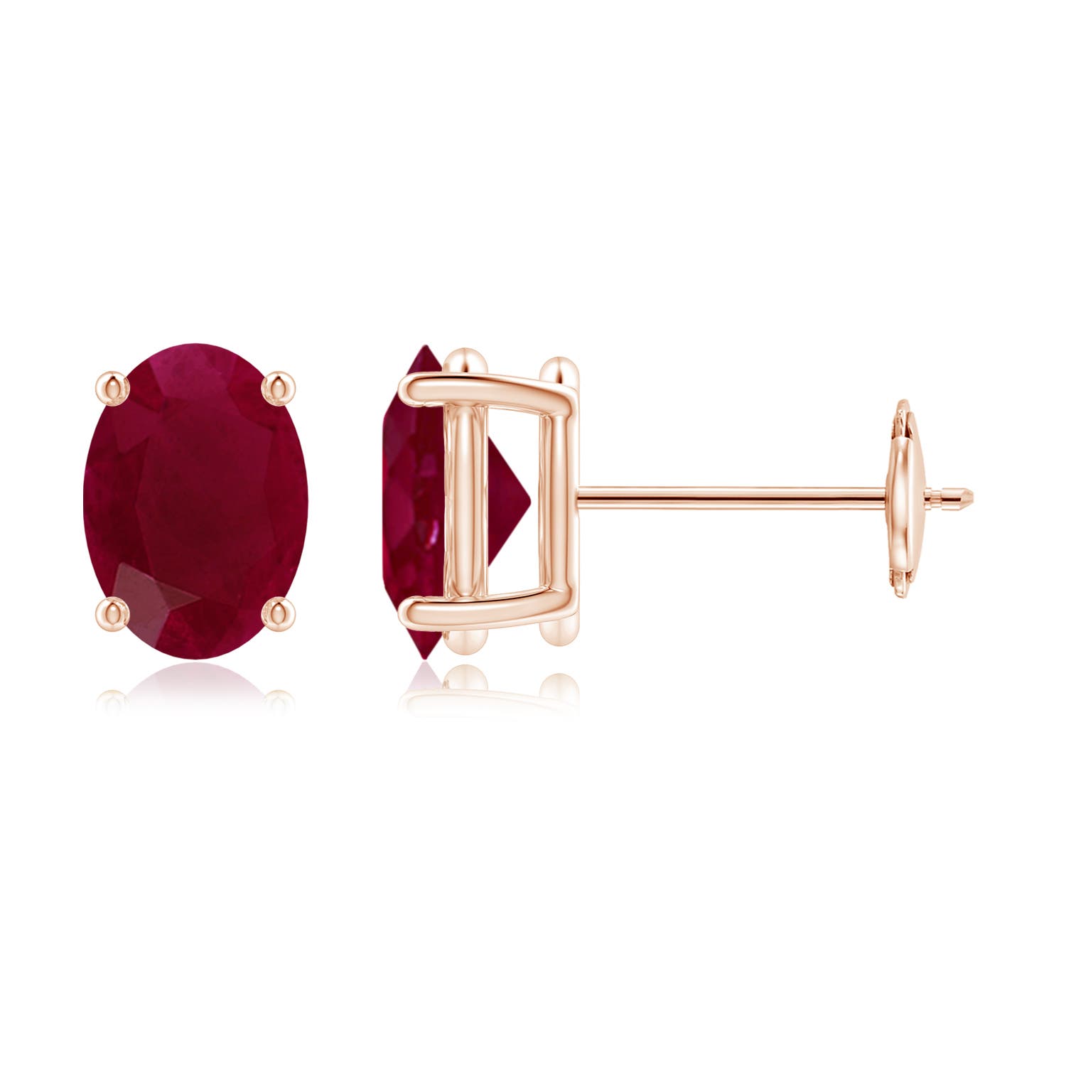 A - Ruby / 2 CT / 14 KT Rose Gold