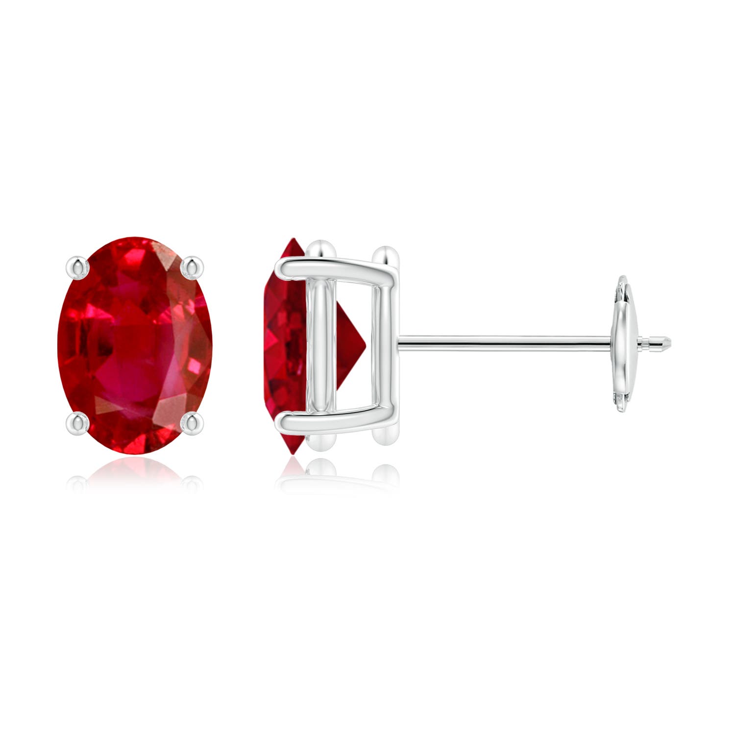 AAA - Ruby / 2 CT / 14 KT White Gold