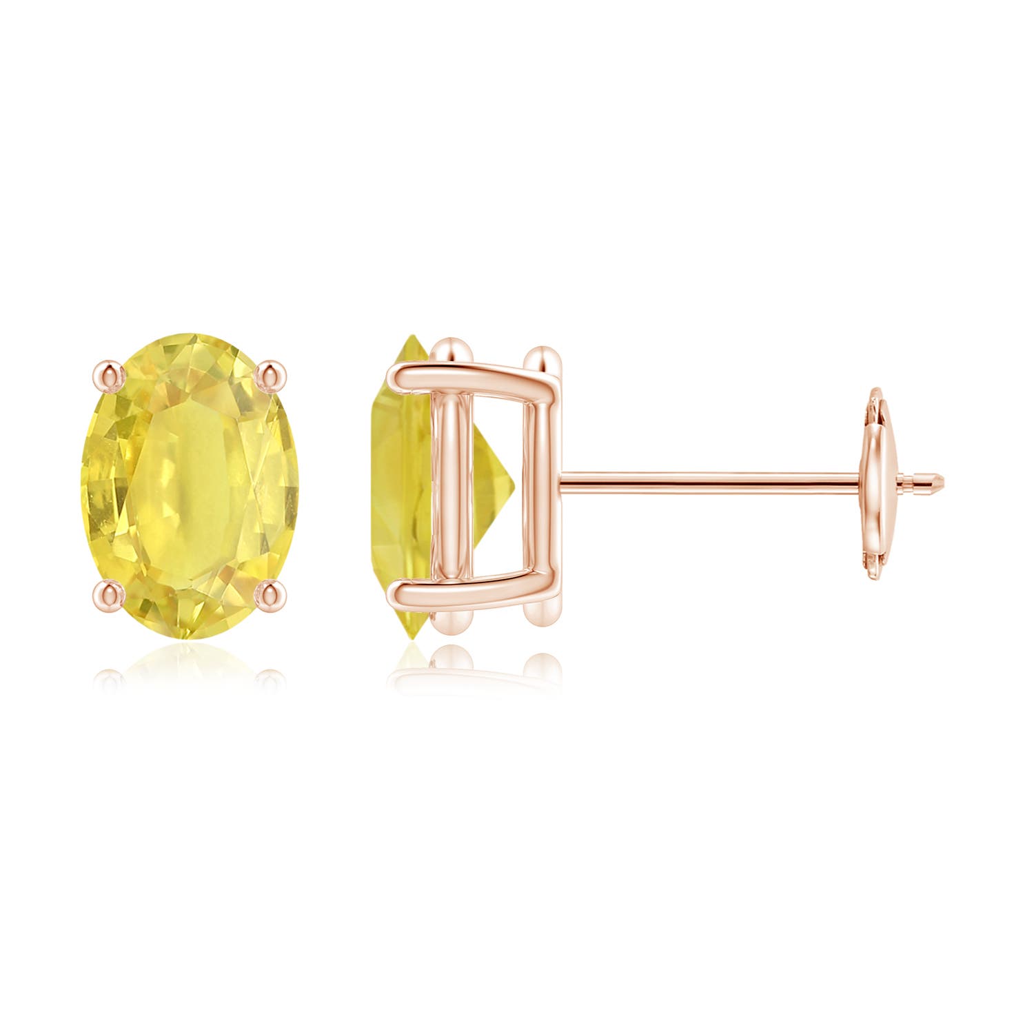 A - Yellow Sapphire / 2 CT / 14 KT Rose Gold