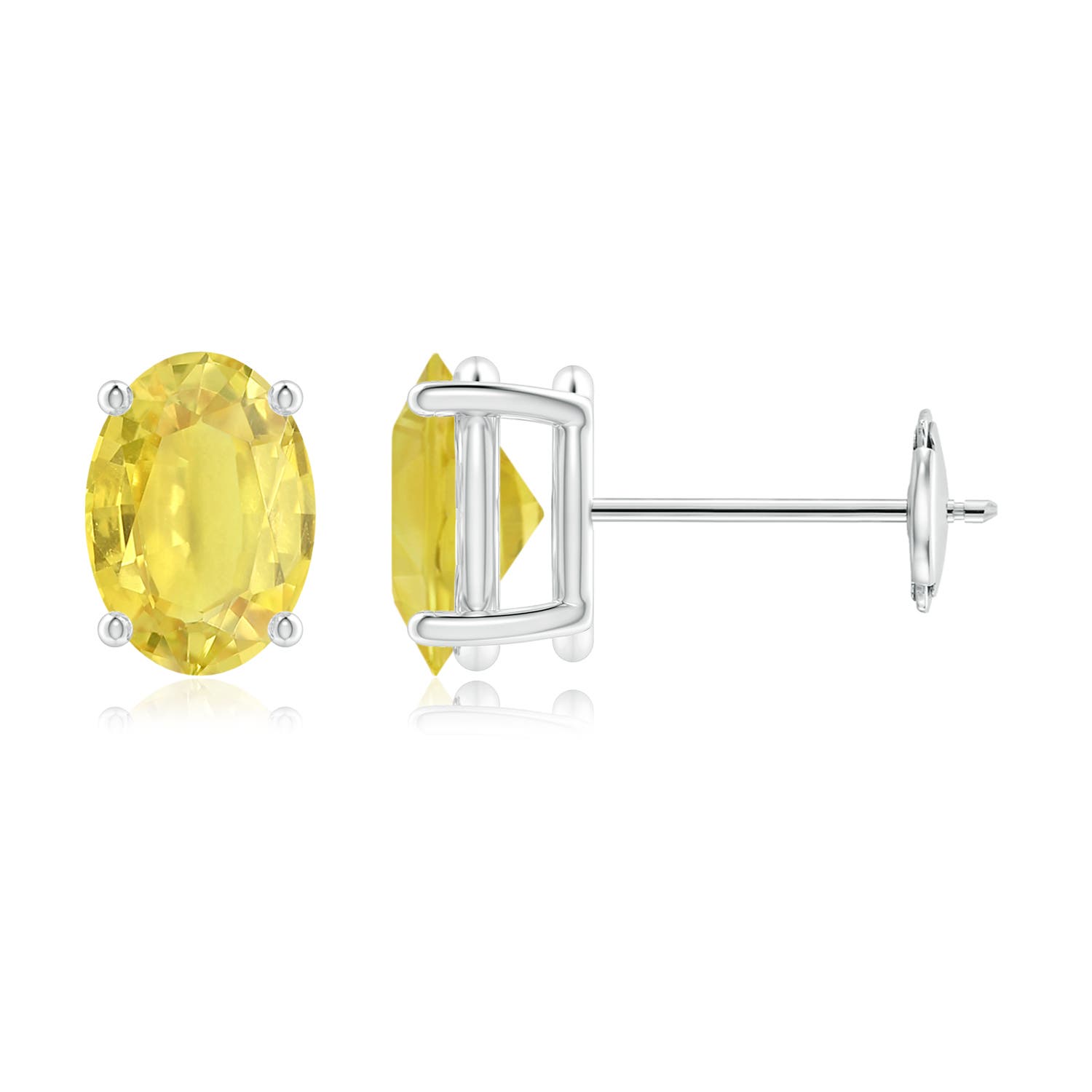 A - Yellow Sapphire / 2 CT / 14 KT White Gold