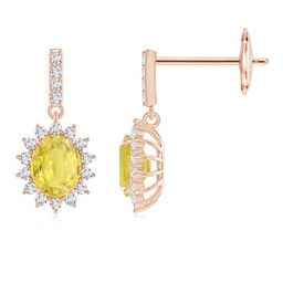 Fashion Yellow Sapphire Fashion Earrings
