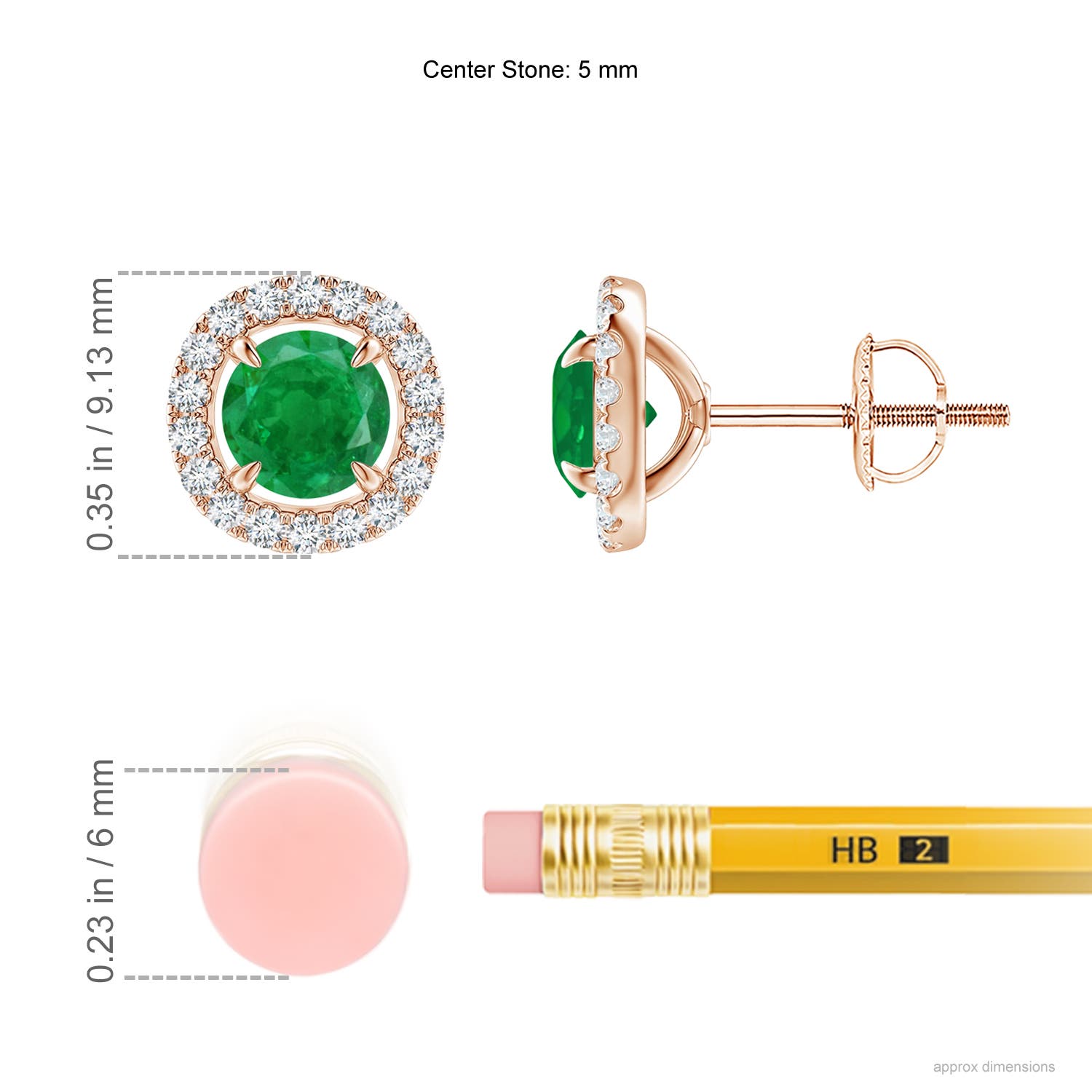 AA - Emerald / 1.19 CT / 14 KT Rose Gold