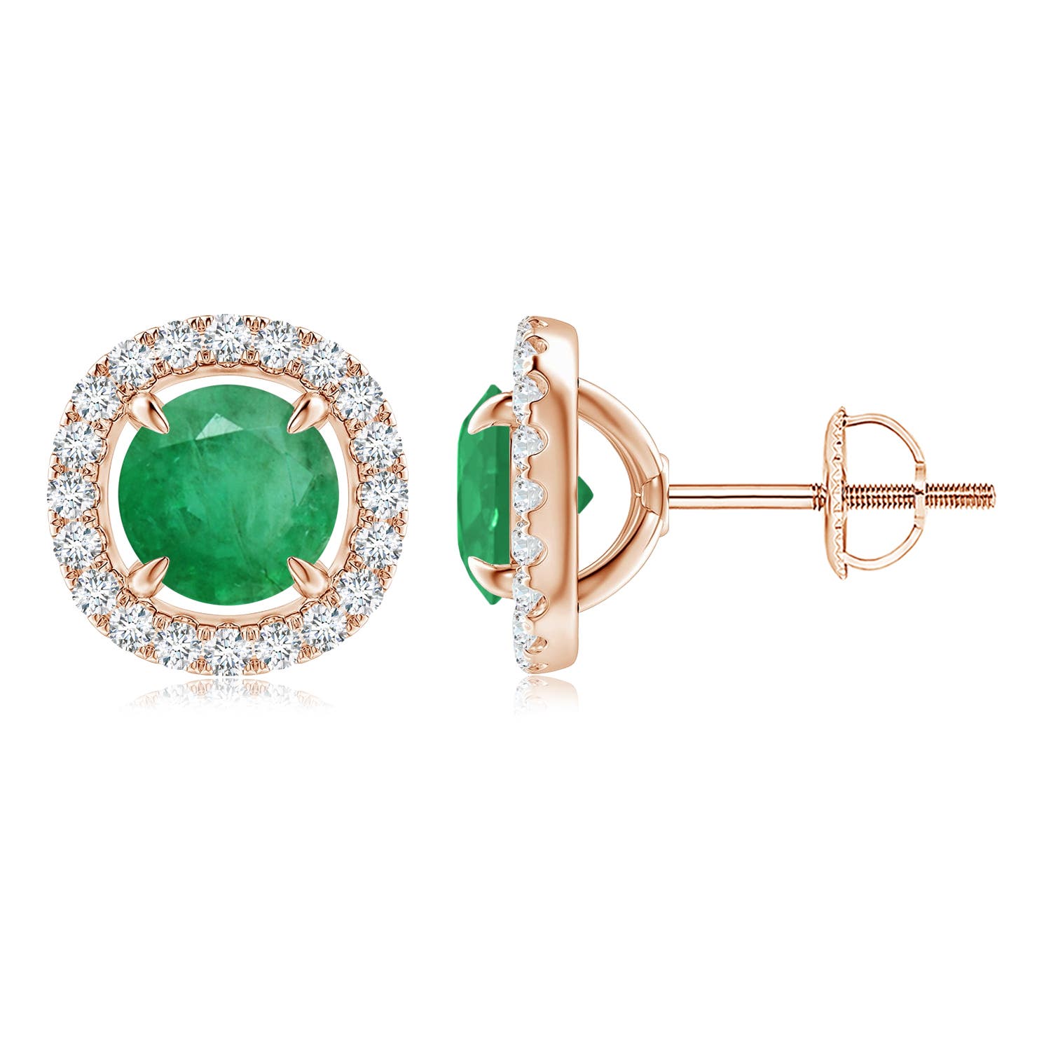 A - Emerald / 1.9 CT / 14 KT Rose Gold