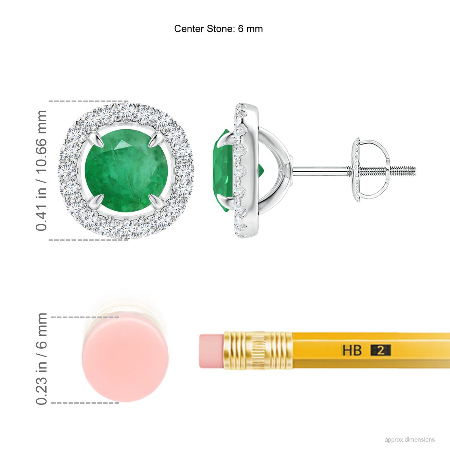 A - Emerald / 1.9 CT / 14 KT White Gold