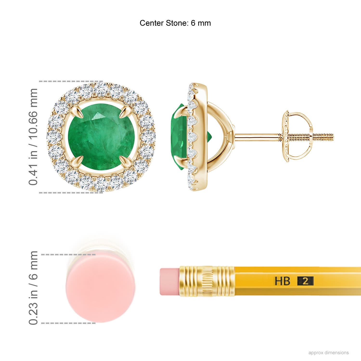 A - Emerald / 1.9 CT / 14 KT Yellow Gold