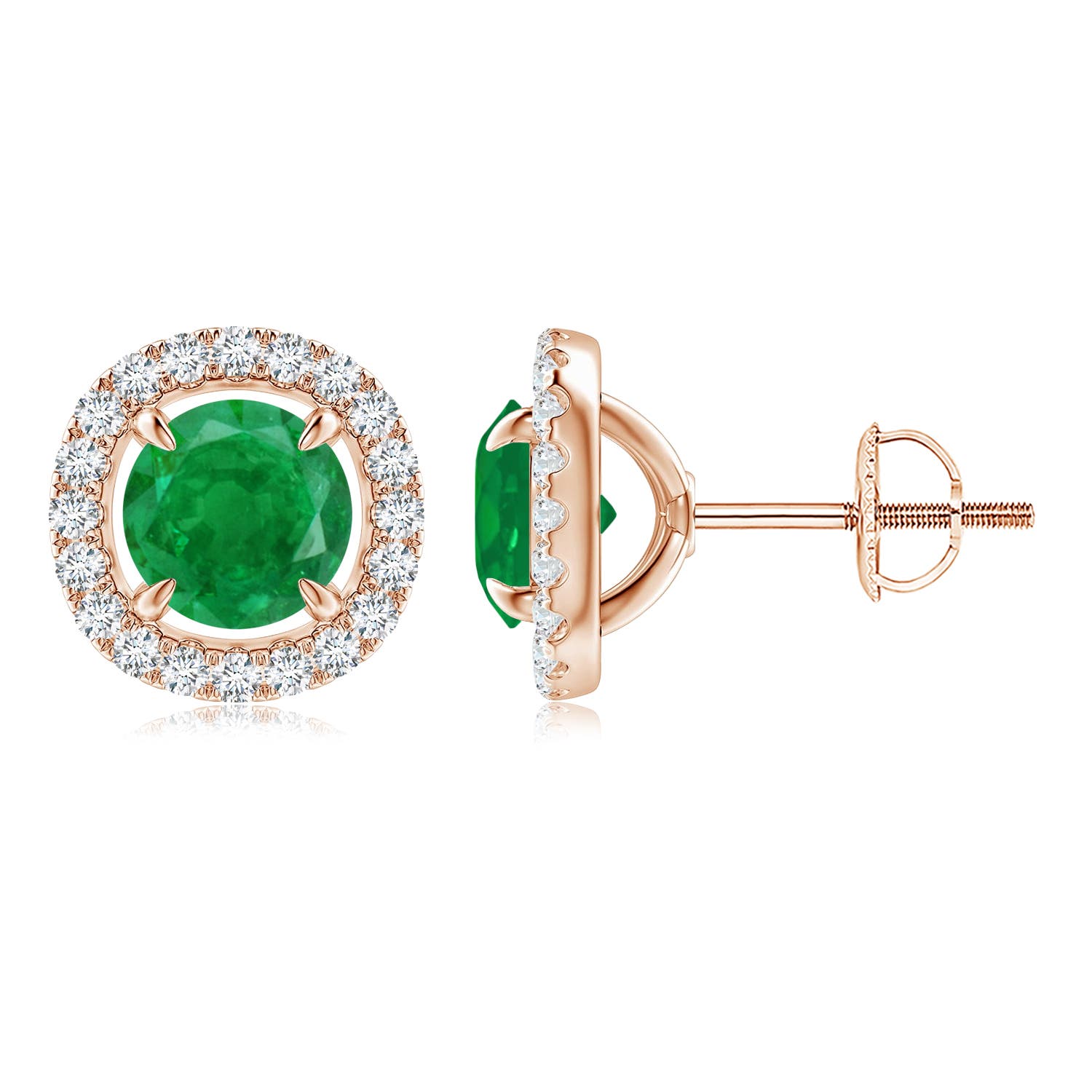 AA - Emerald / 1.9 CT / 14 KT Rose Gold