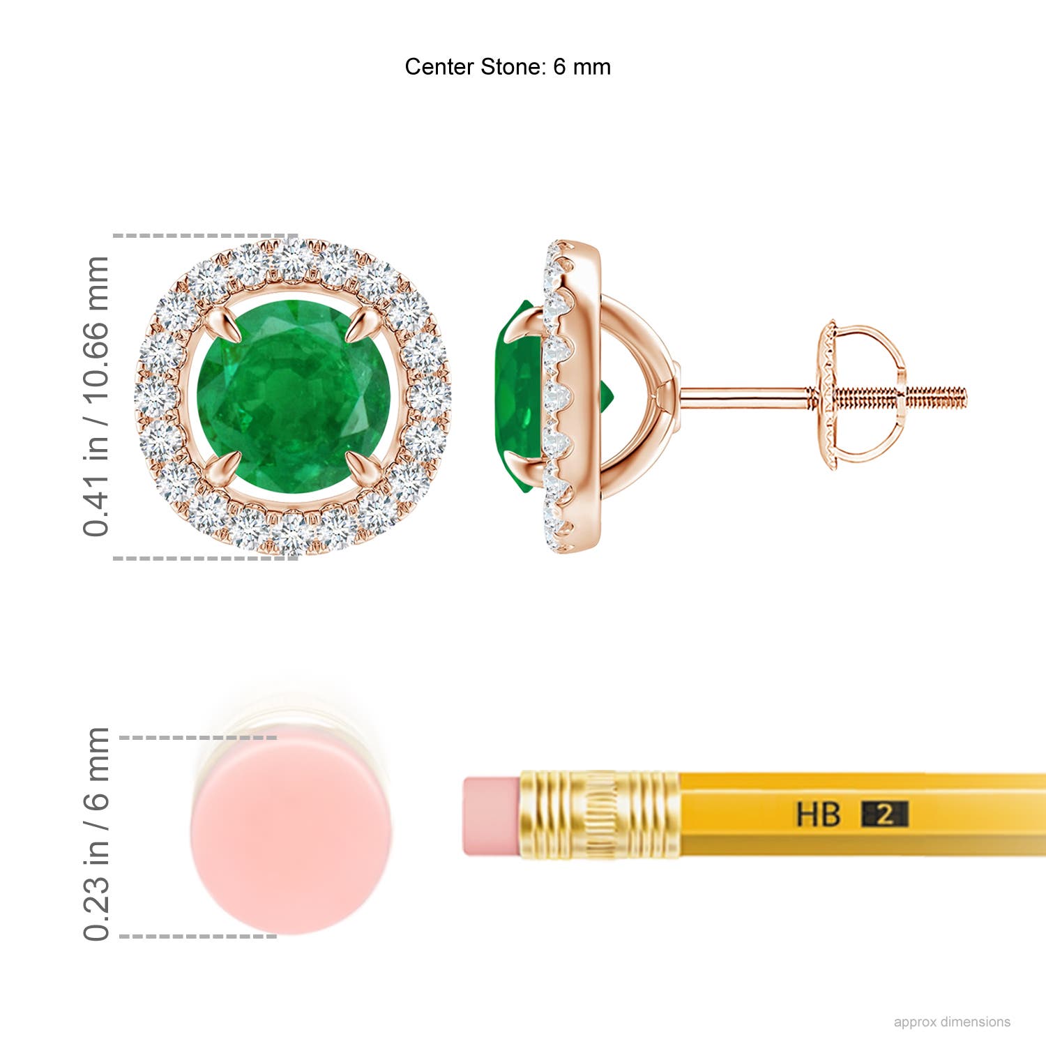 AA - Emerald / 1.9 CT / 14 KT Rose Gold