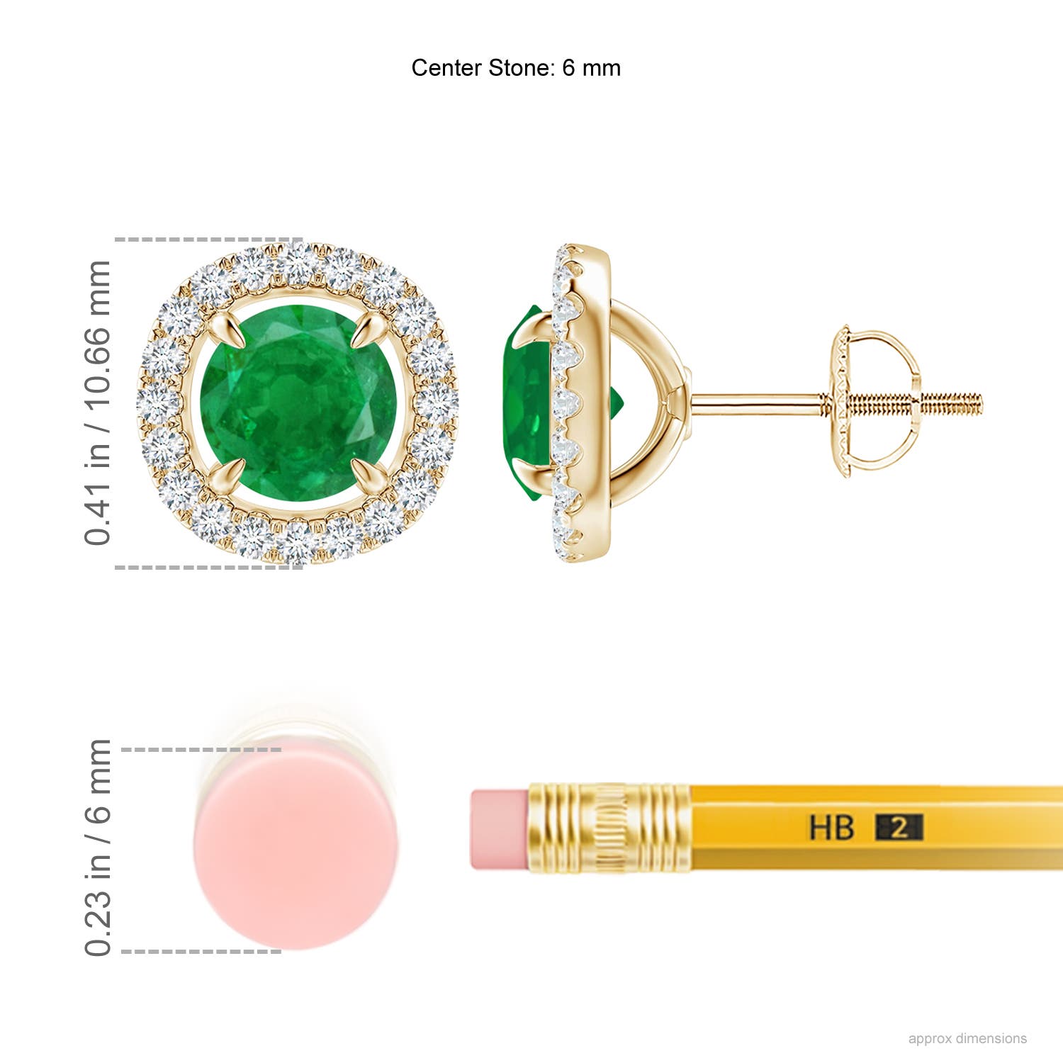 AA - Emerald / 1.9 CT / 14 KT Yellow Gold