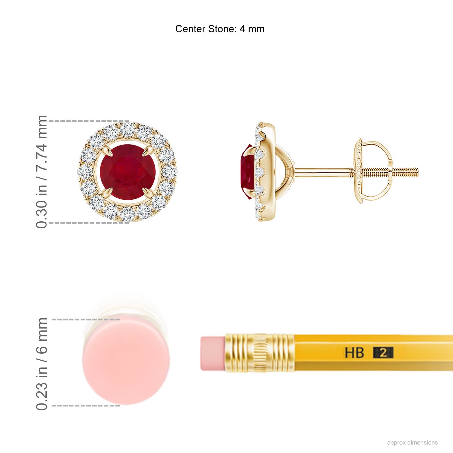 AA - Ruby / 0.87 CT / 14 KT Yellow Gold