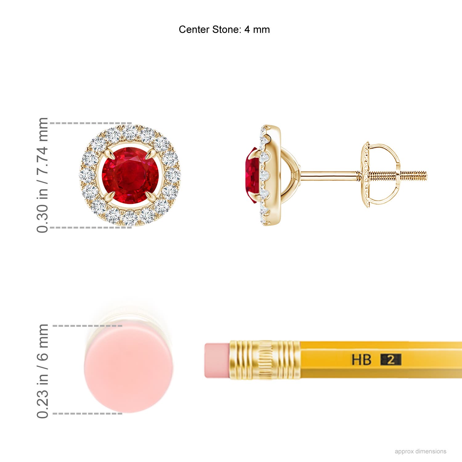 AAA - Ruby / 0.87 CT / 14 KT Yellow Gold