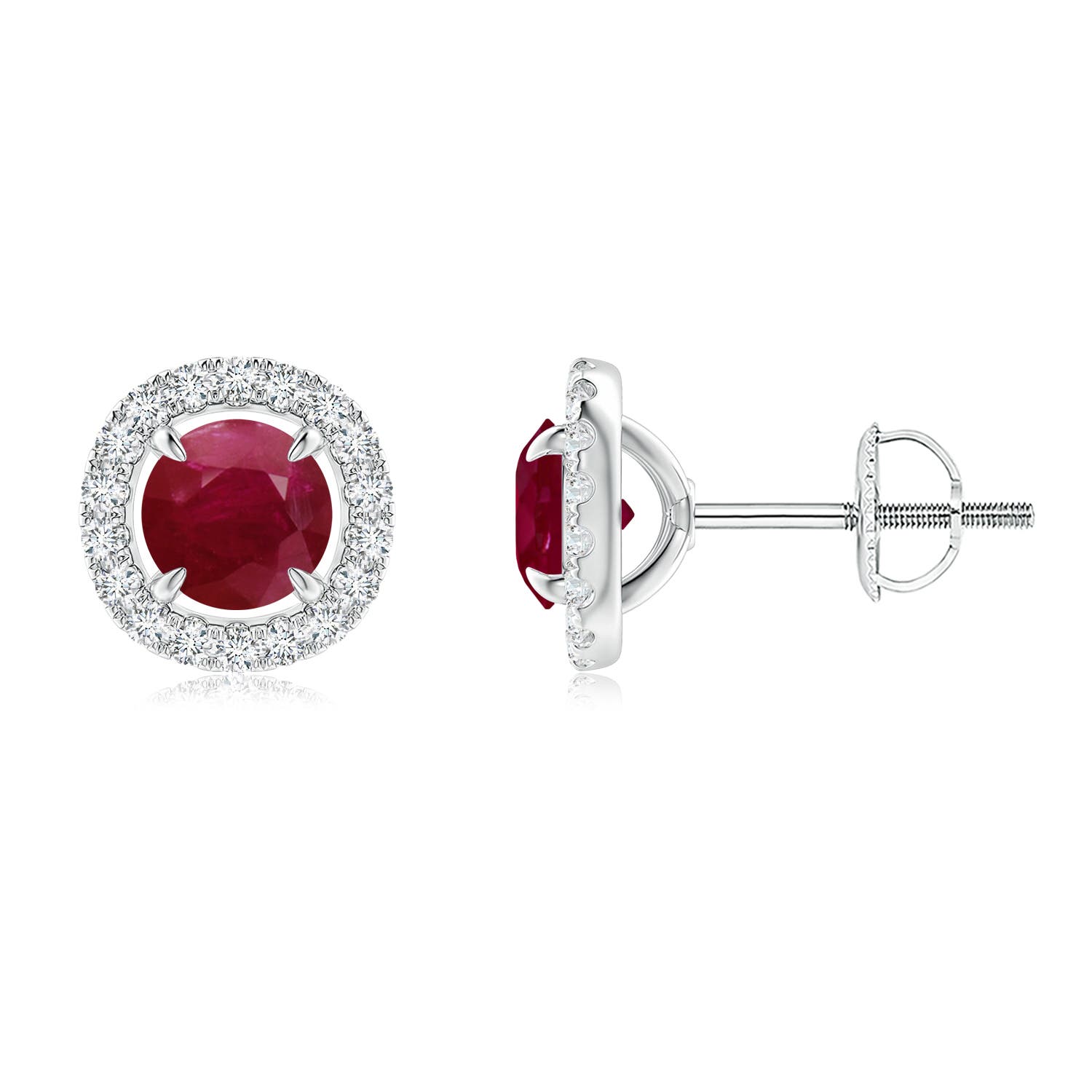 A - Ruby / 1.49 CT / 14 KT White Gold