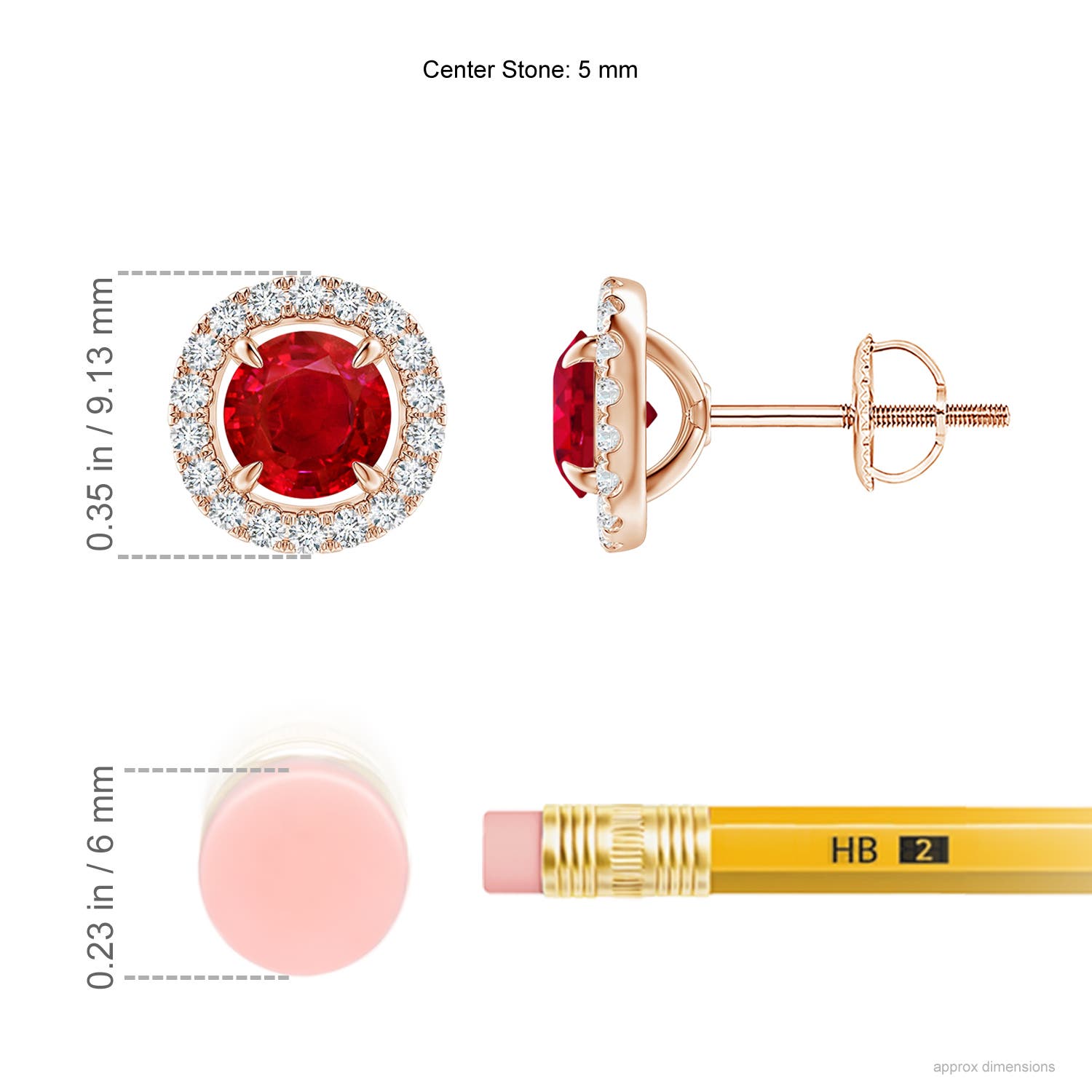 AAA - Ruby / 1.49 CT / 14 KT Rose Gold