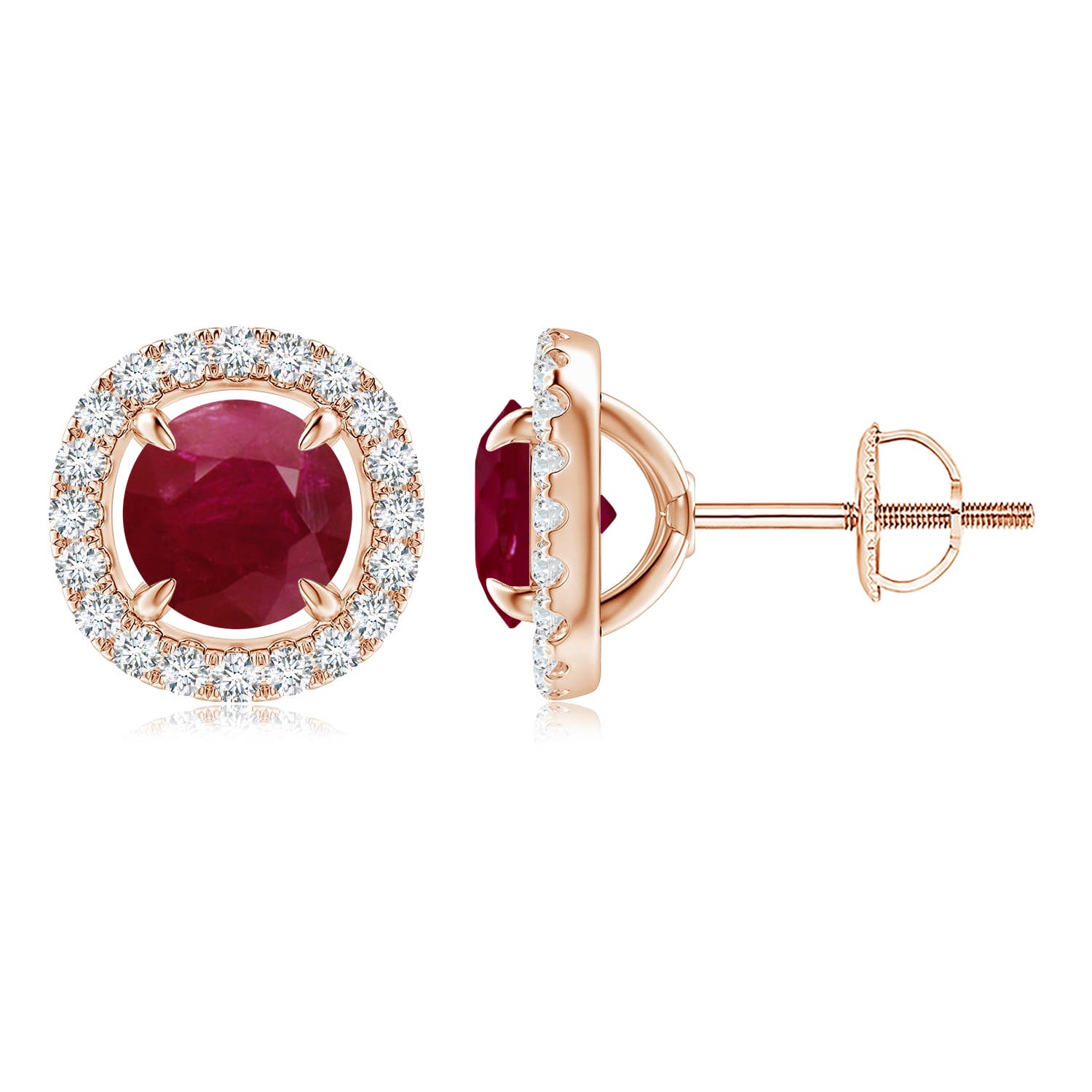 A - Ruby / 2.4 CT / 14 KT Rose Gold