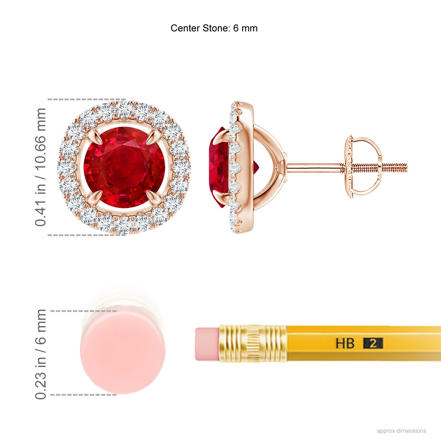 AAA - Ruby / 2.4 CT / 14 KT Rose Gold