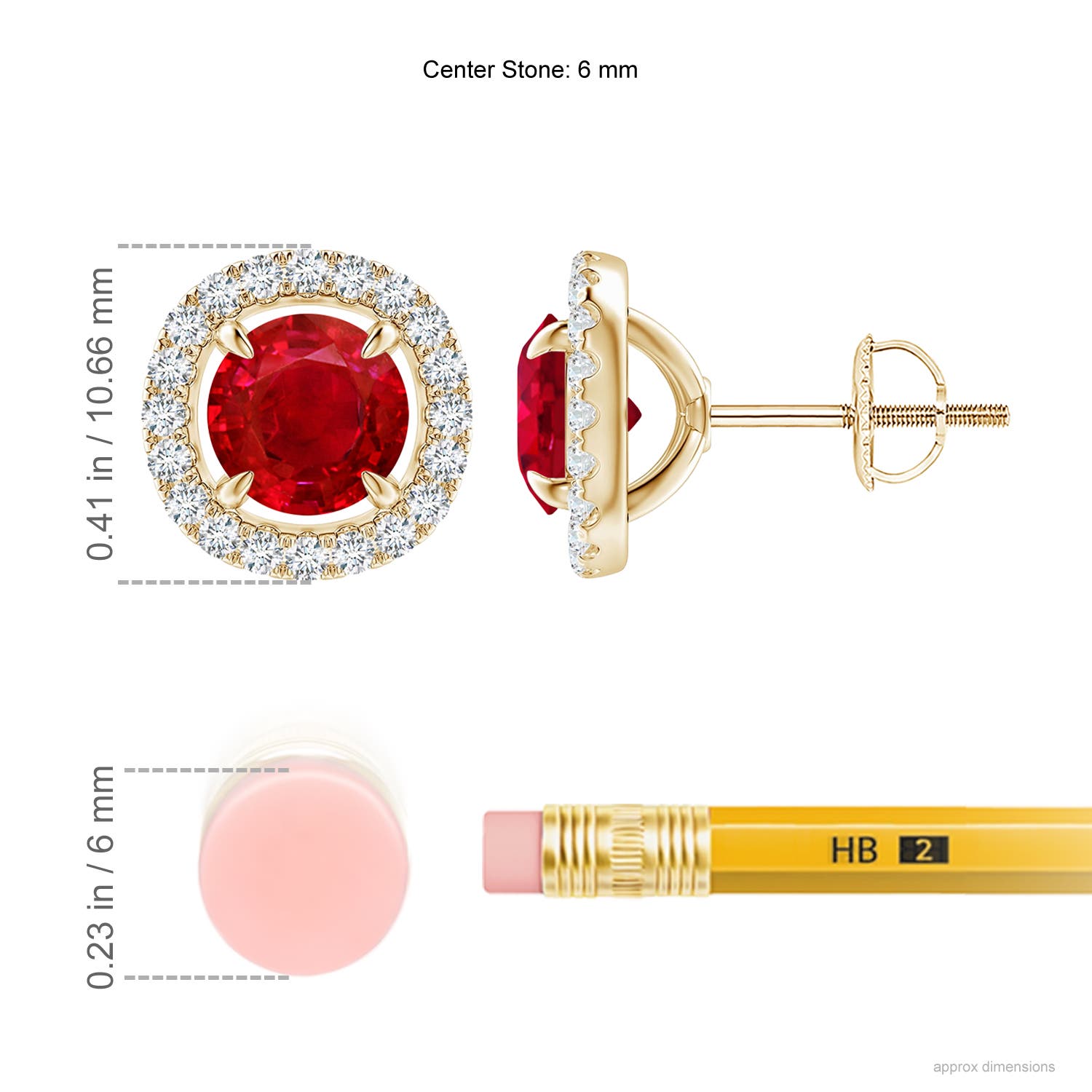 AAA - Ruby / 2.4 CT / 14 KT Yellow Gold