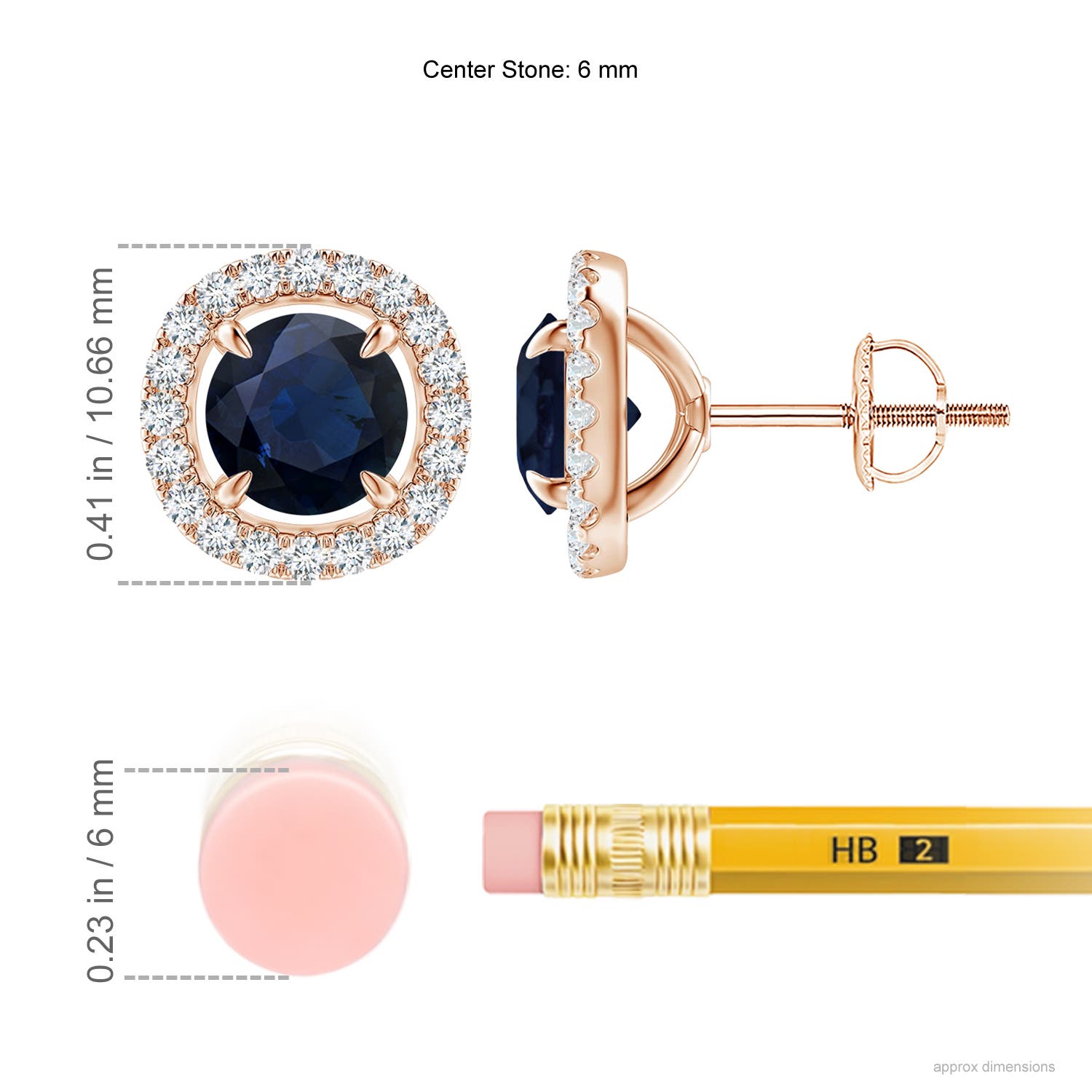 A - Blue Sapphire / 2.4 CT / 14 KT Rose Gold