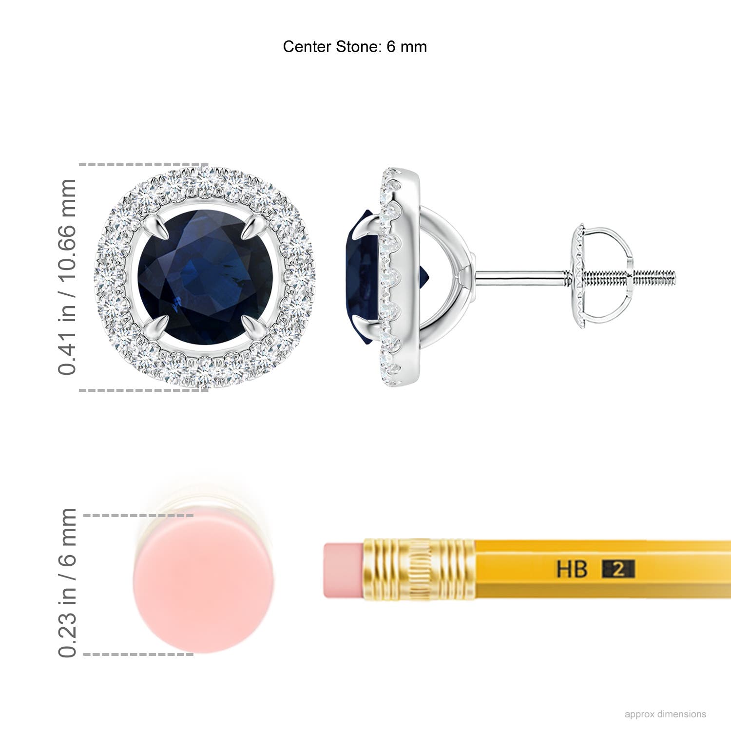 A - Blue Sapphire / 2.4 CT / 14 KT White Gold