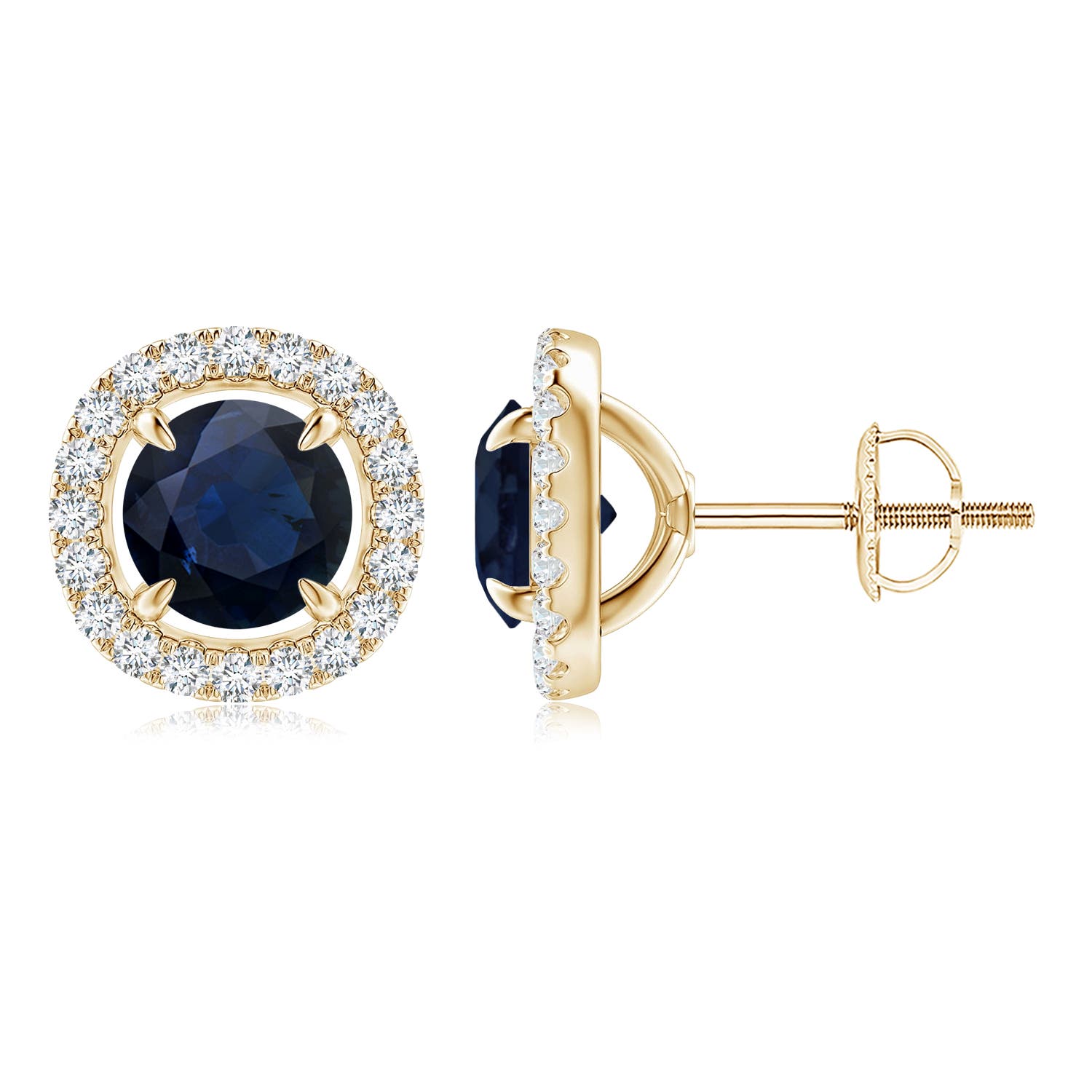 A - Blue Sapphire / 2.4 CT / 14 KT Yellow Gold