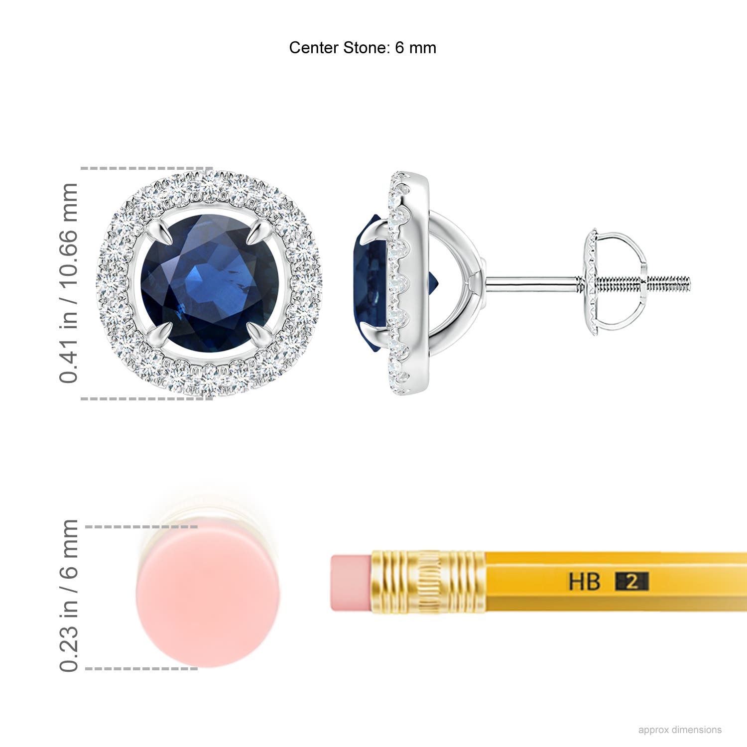 AA - Blue Sapphire / 2.4 CT / 14 KT White Gold